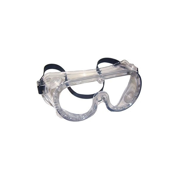 Clear Vinyl Goggles, Indirect Vended, Elastic Headband, 12PK